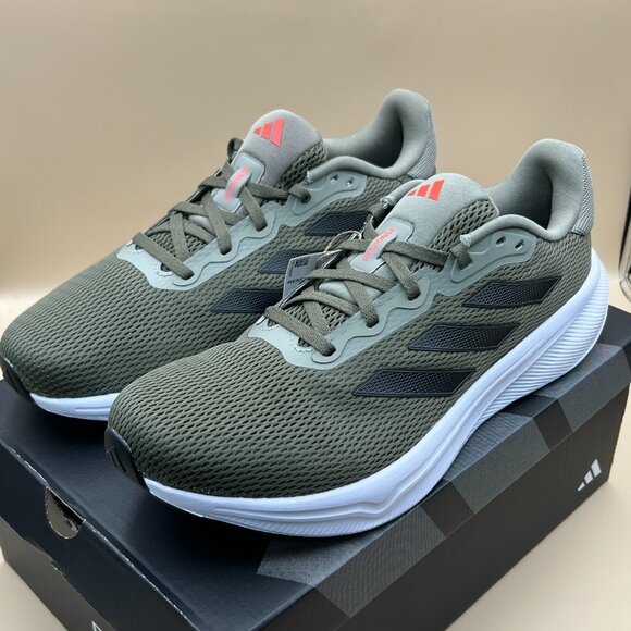 Adidas Response Running Shoes Men's Size 10.5 & 8.5 Olive Strata - Picture 2 of 15